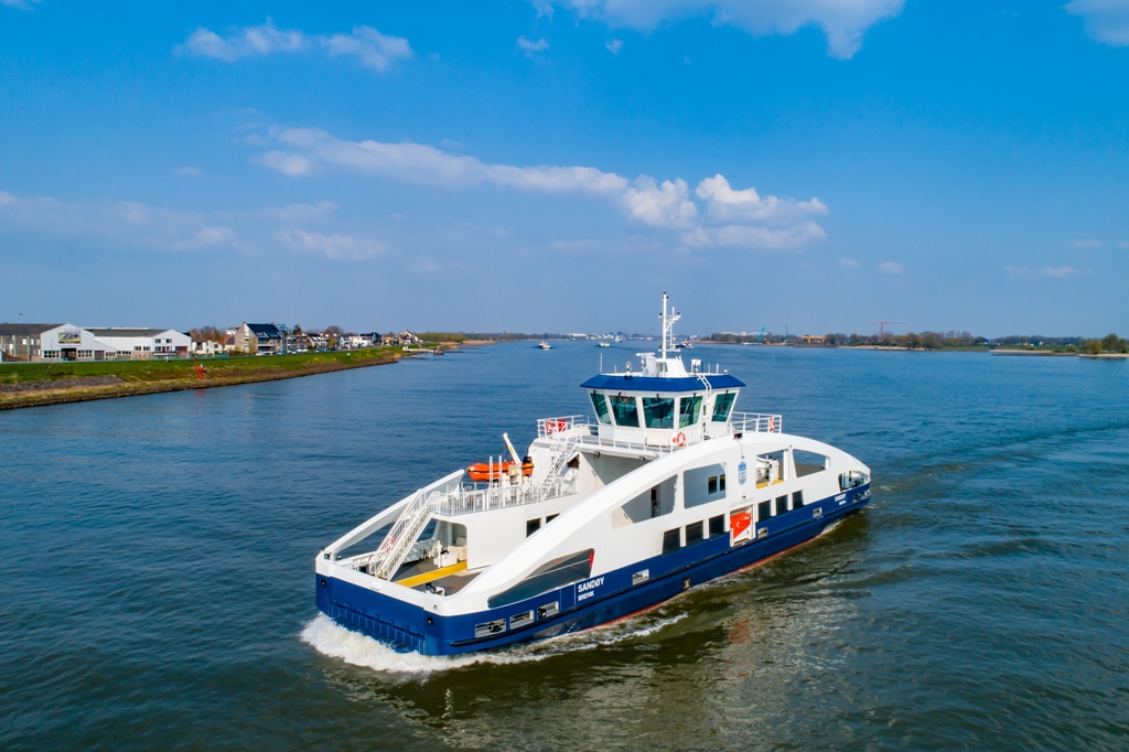 Holland Shipyards Group delivers fully electric ferry ‘Sandøy’ to