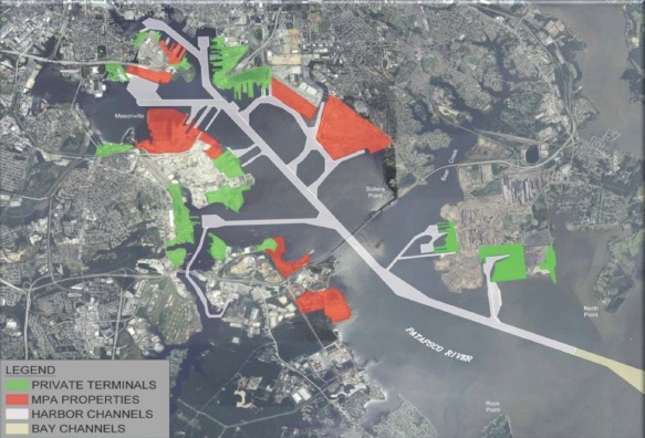 The Future Of The Port Of Baltimore Innovative Reuse Of Dredged   Map 