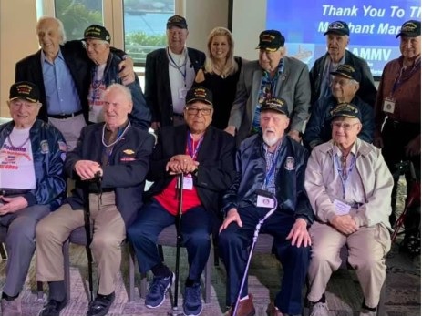 Congressional Gold Medal Recipients Tour WWII Memorial Prior to Capitol ...