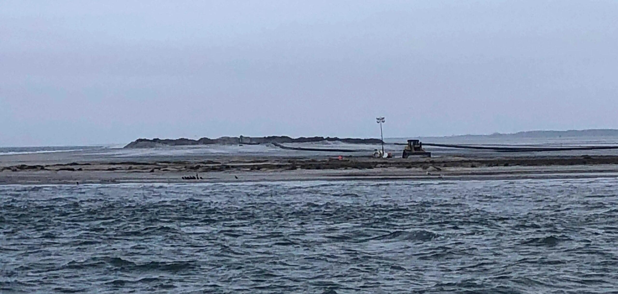Winter dredging by Cottrell Contracting Corp replenishes Big Foot Island DredgeWire DredgeWire