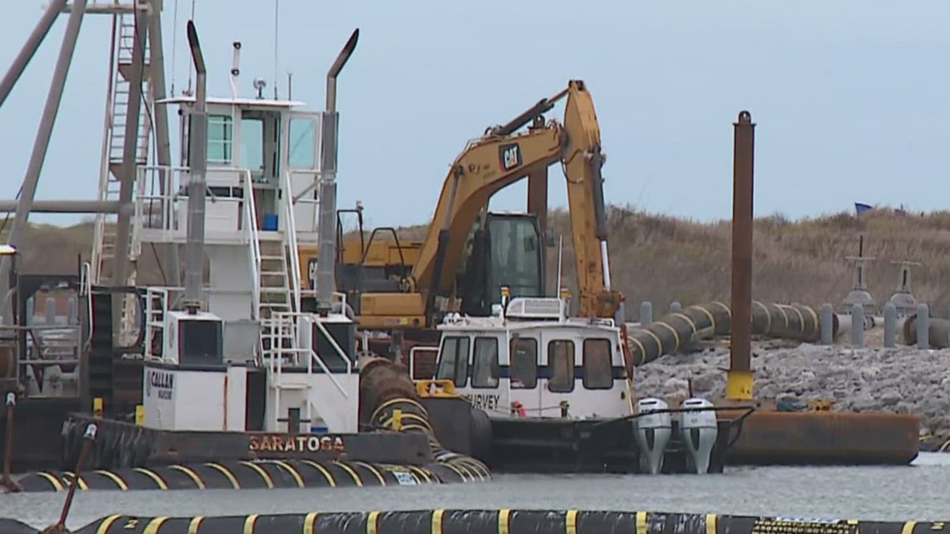 Beach re-nourishment project begins on Padre Island - DredgeWire ...