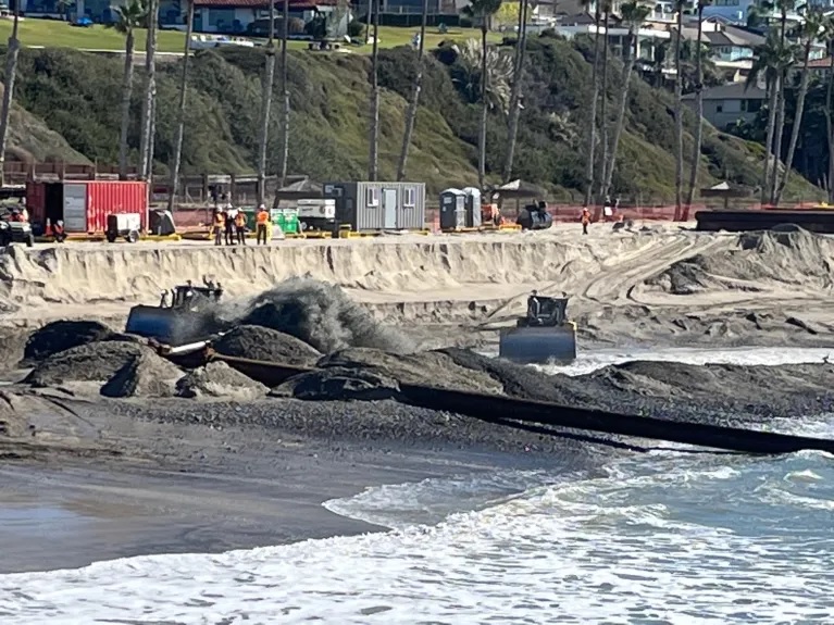 San Clemente sand project delayed, expected to resume in two months