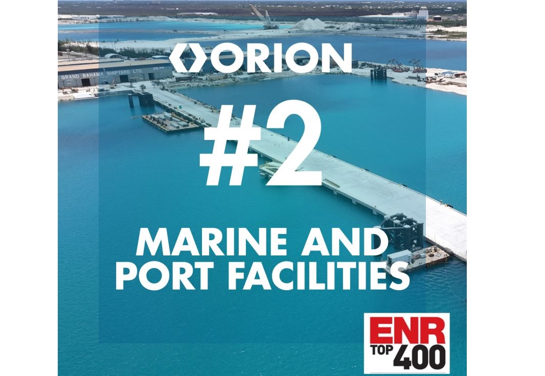 Orion Named a Top Contractor by ENR - DredgeWire : DredgeWire