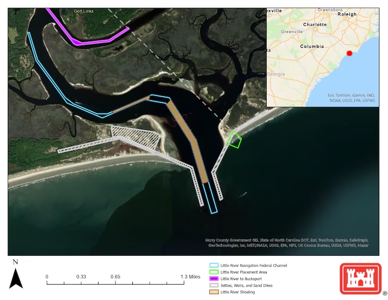Dredging project to stabilize Little River Inlet jetty begins ...