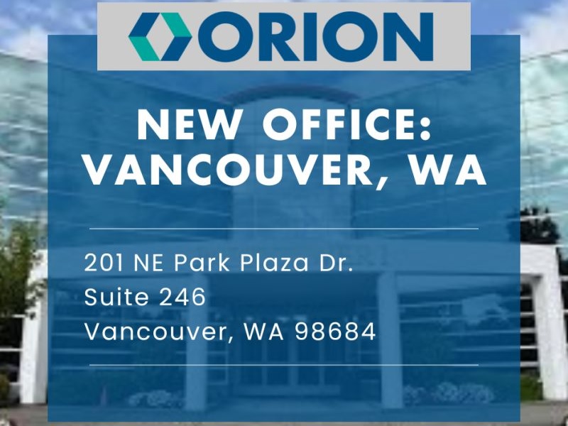 Orion Opens New Office in Vancouver, Washington - DredgeWire : DredgeWire