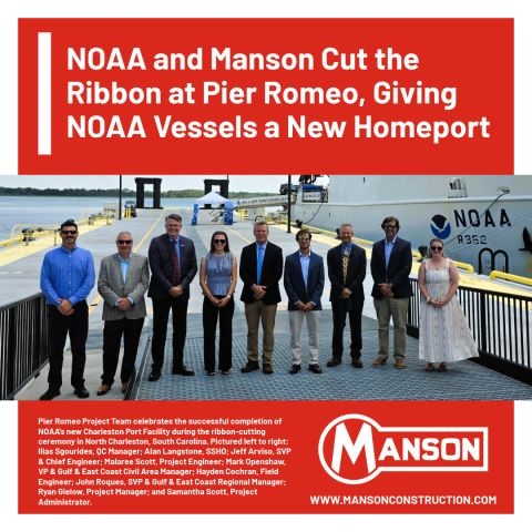 Manson Delivers New $59.8 Million NOAA Charleston Port Facility Ahead of Schedule