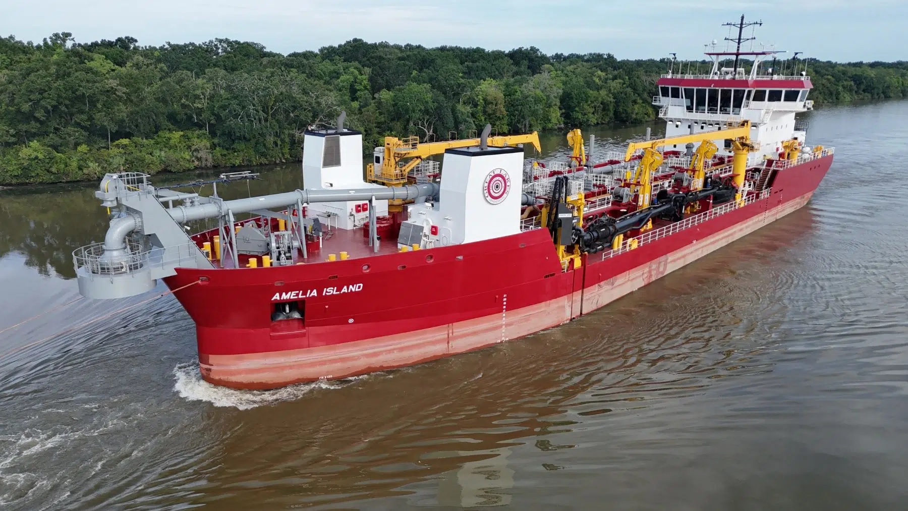 A 346 foot dredge named the Amelia Island just joined America's coast, and every load of sand it pumps ashore rebuilds the exact Florida beaches sea turtles need to nest